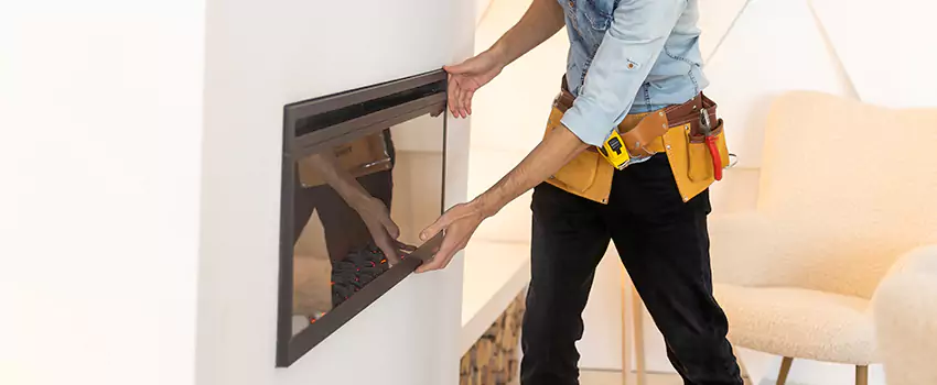 Metal Fireplace Installation in Central Point, Oregon