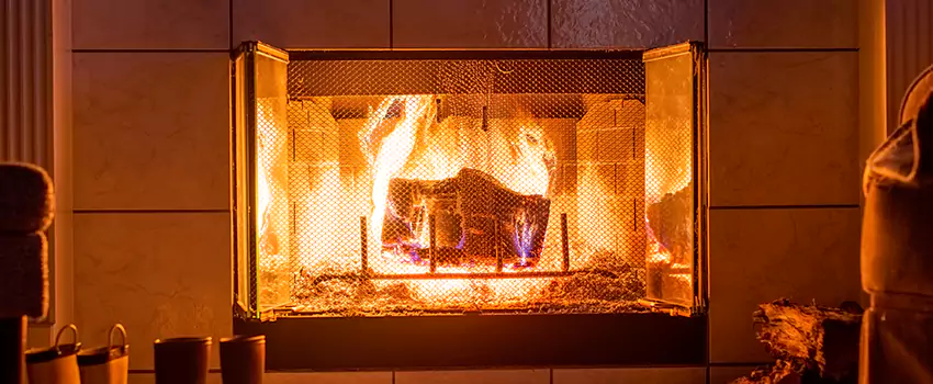 Mendota Hearth Landscape Fireplace Installation in Central Point, Oregon